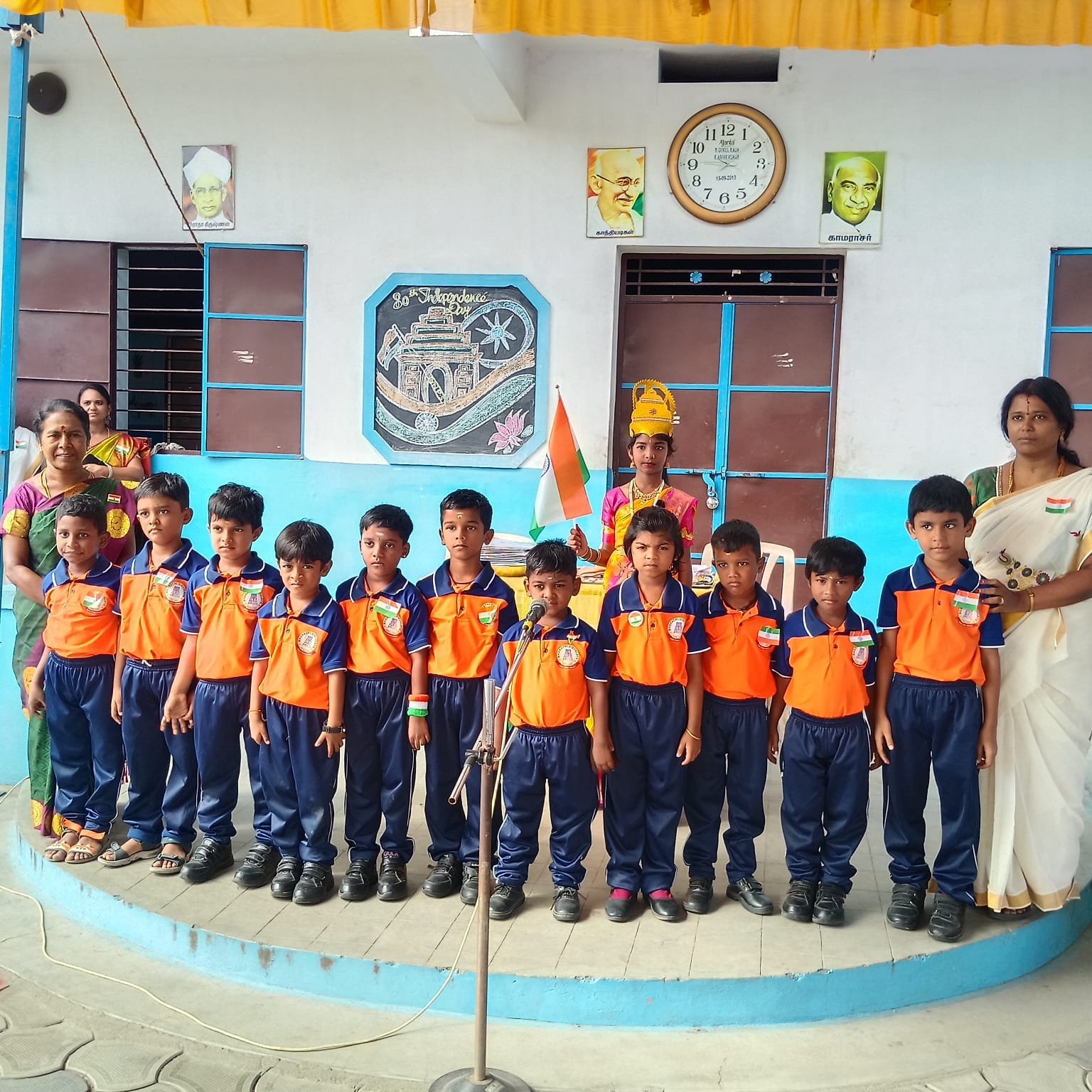 Staff with Students