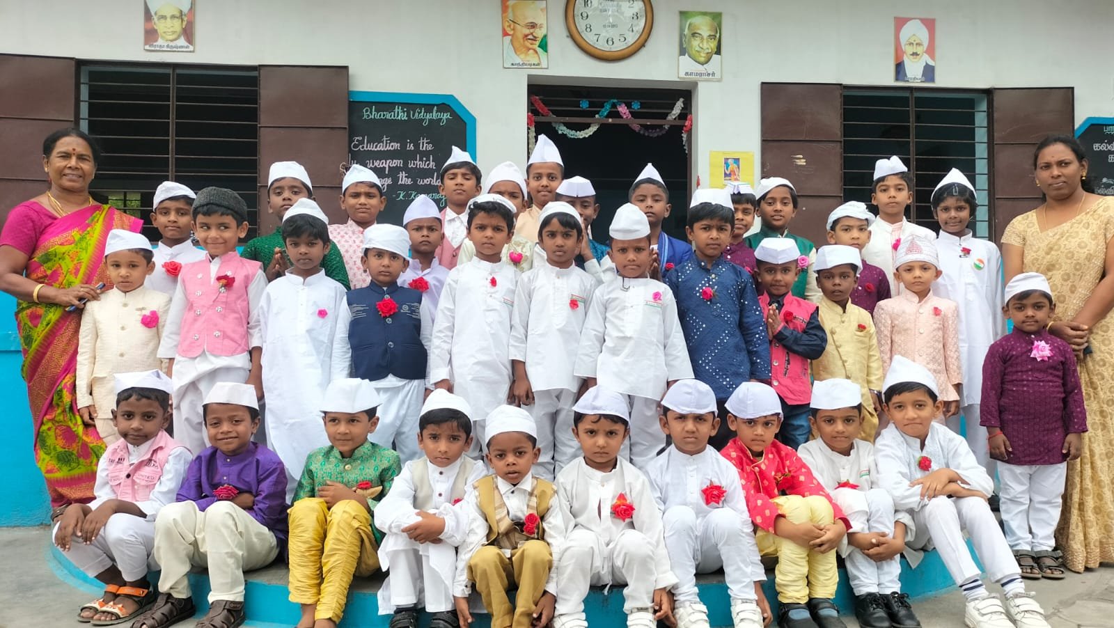 Staff with Students